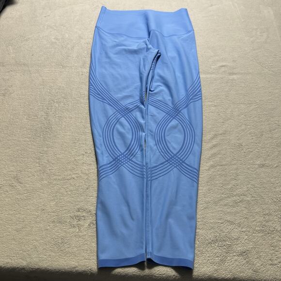 Elegant Light Blue Women's Leggings - Picture 5 of 16